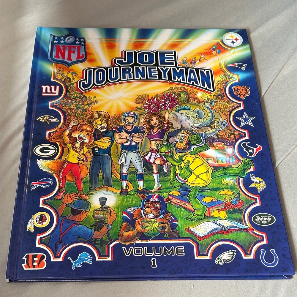 NFL Joe Journeyman Illustrated Hardcover - Blue, Yellow, Green